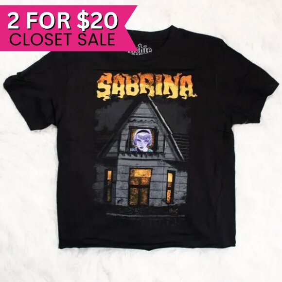 NWOT Sabrina Teenage Witch Licensed Graphic Crop T Shirt Merch Crew Neck Tee - Picture 1 of 6